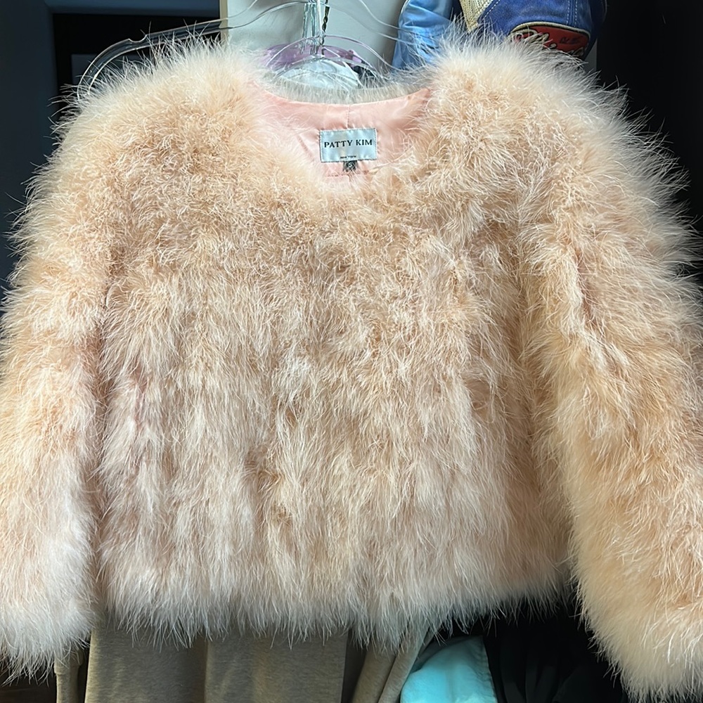 Bianca feather coat Patty Kim